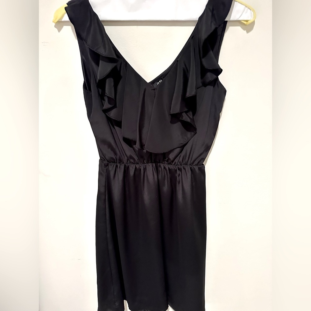 H&M black ruffle dress